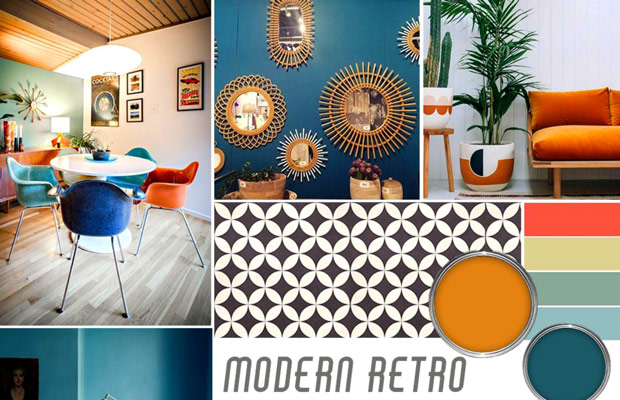 Phong cách Retro là sự kết hợp độc đáo giữa màu sắc và đồ nội thất