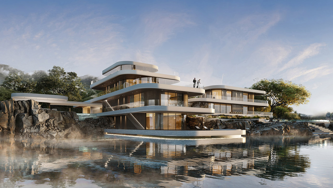 Thiết kế siêu biệt thự nghỉ dưỡng bên hồ đẹp mãn nhãn