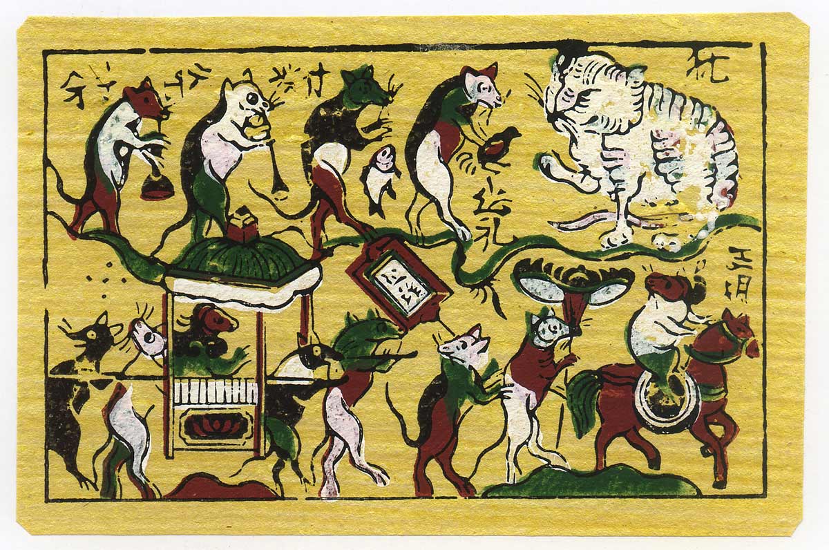 Bức tranh "Đám cưới chuột" nổi tiếng