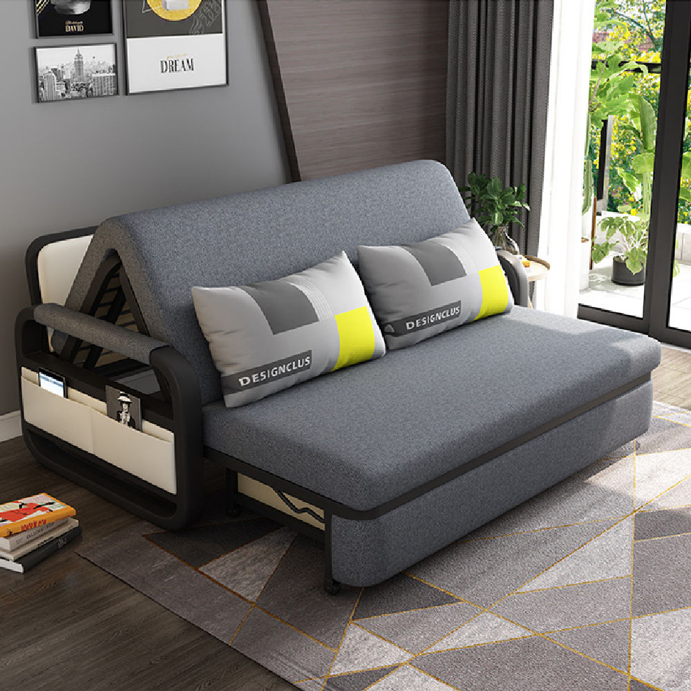 Sofa giường gấp thông minh là sự tích hợp tính năng tiêu dùng của giường gấp và ghế sofa trong cùng một sản phẩm