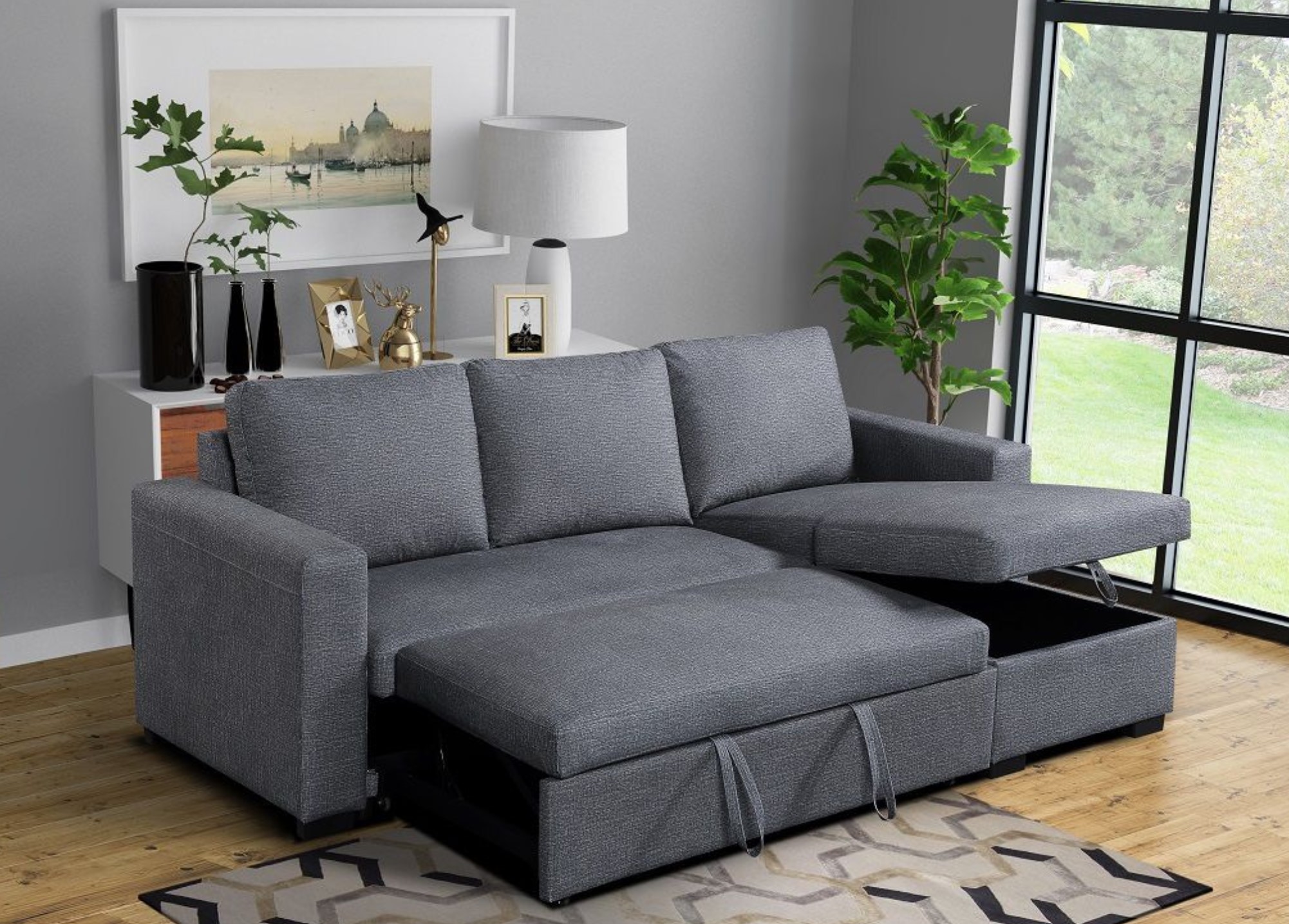 Sofa giường gấp có khả năng tiết kiệm không gian hiệu quả