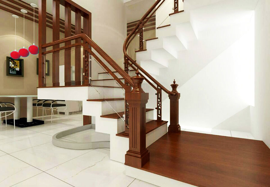 Trụ cầu thang với nhiều kiểu dáng thiết kế khác nhau