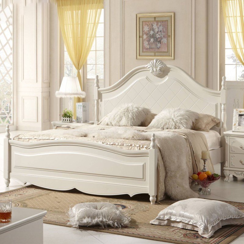 Mẫu giường cưới đẹp theo phong cách tân cổ điển
