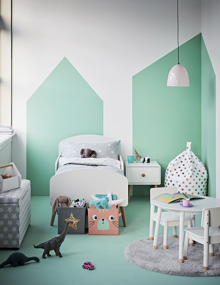 Thiết kế phòng ngủ cho bé gái màu xanh mang ý nghĩa gì?