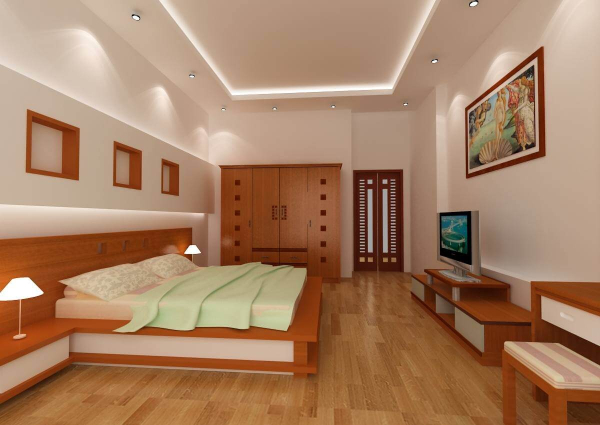Ngoài các nội thất sử dụng và bố trí tinh tế, sự kết hợp khéo léo về màu sắc cũng giúp căn phòng trở nên thoáng rộng và tăng tính thẩm mỹ hơn