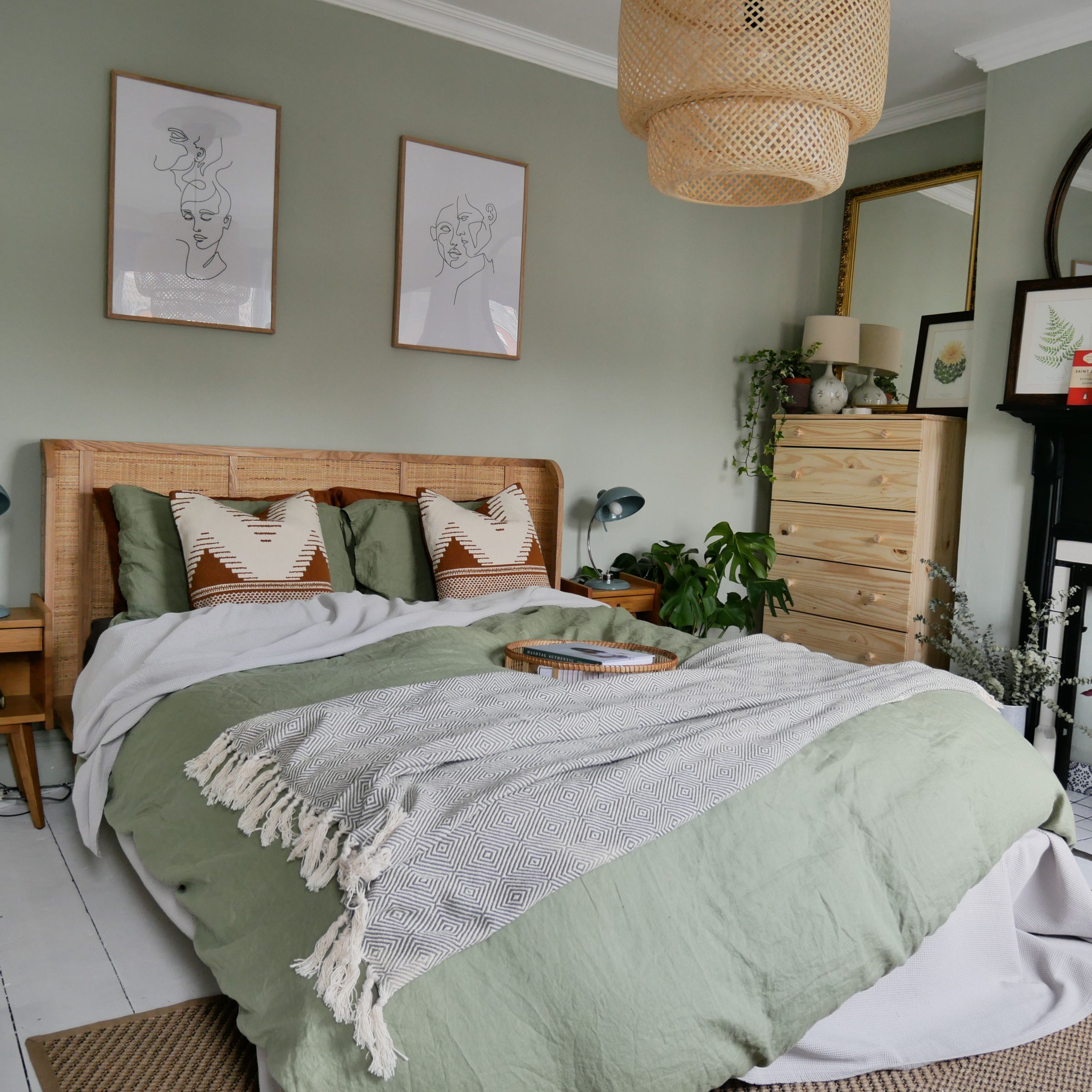 Lợi ích của việc thiết kế phòng ngủ màu xanh lá cây