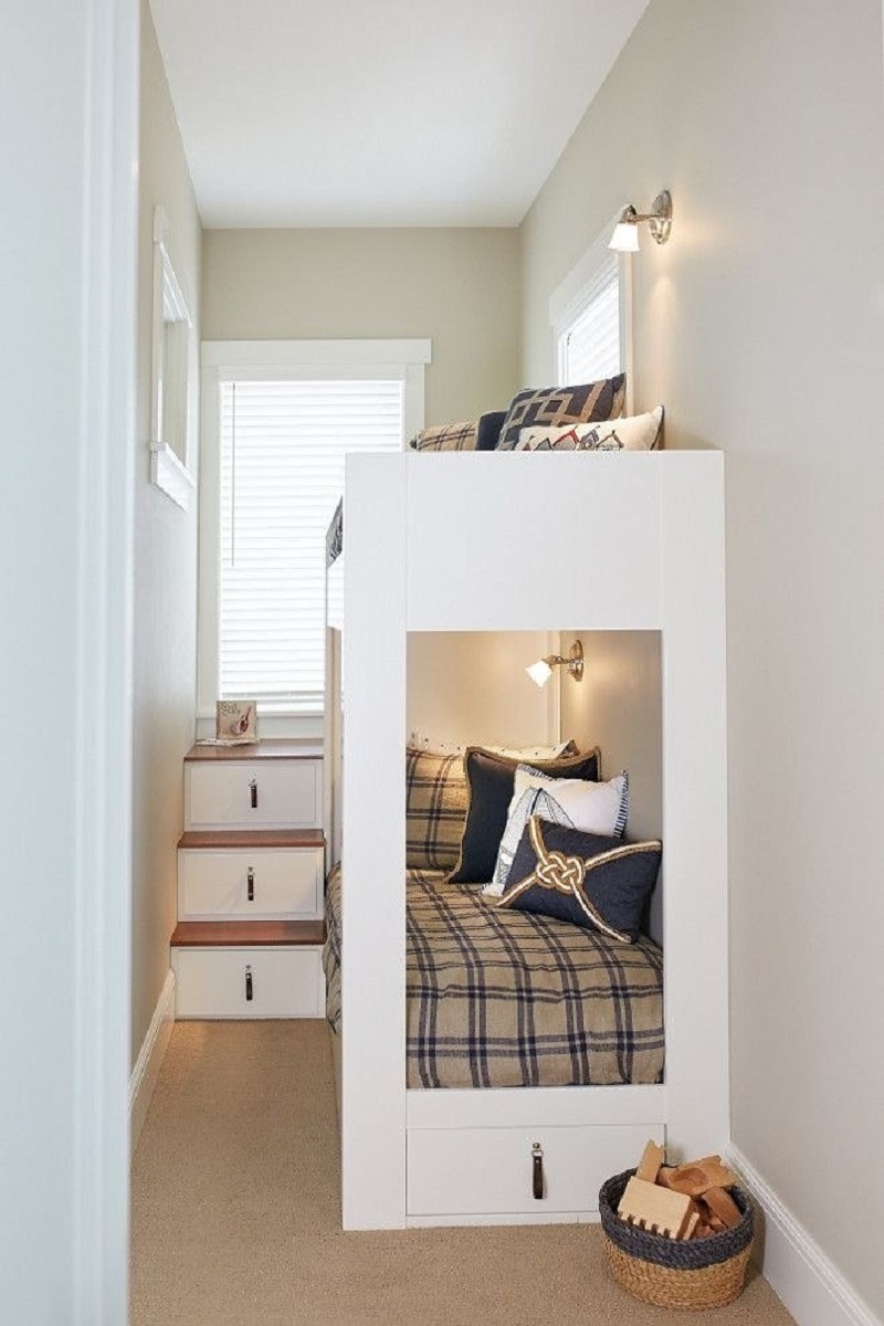 Một số mẫu thiết kế phòng ngủ nhỏ 2m2 "đập tan" định kiến không gian hẹp 