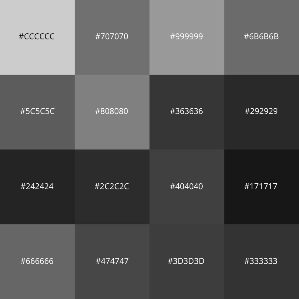 Shades of gray