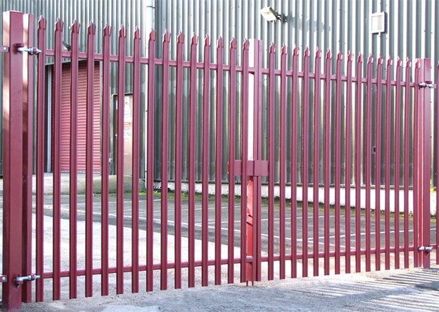 Cửa cổng màu hồng hiện đại, trang nhã