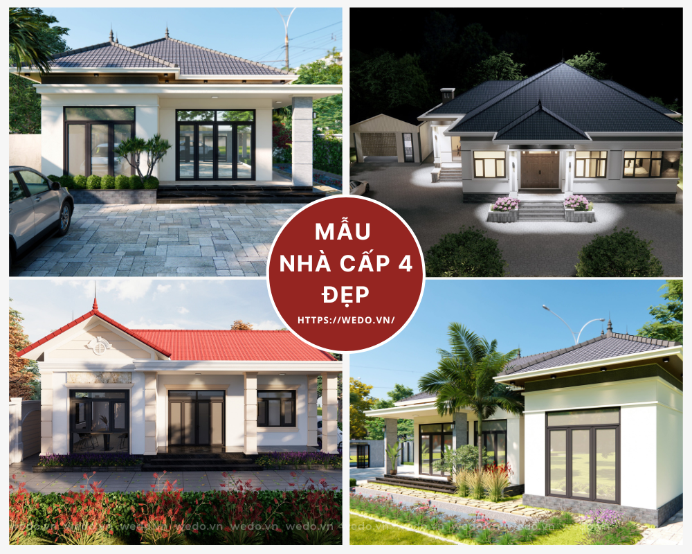 TOP mẫu thiết kế nhà cấp 4 đẹp hiện đại chi phí phải chăng