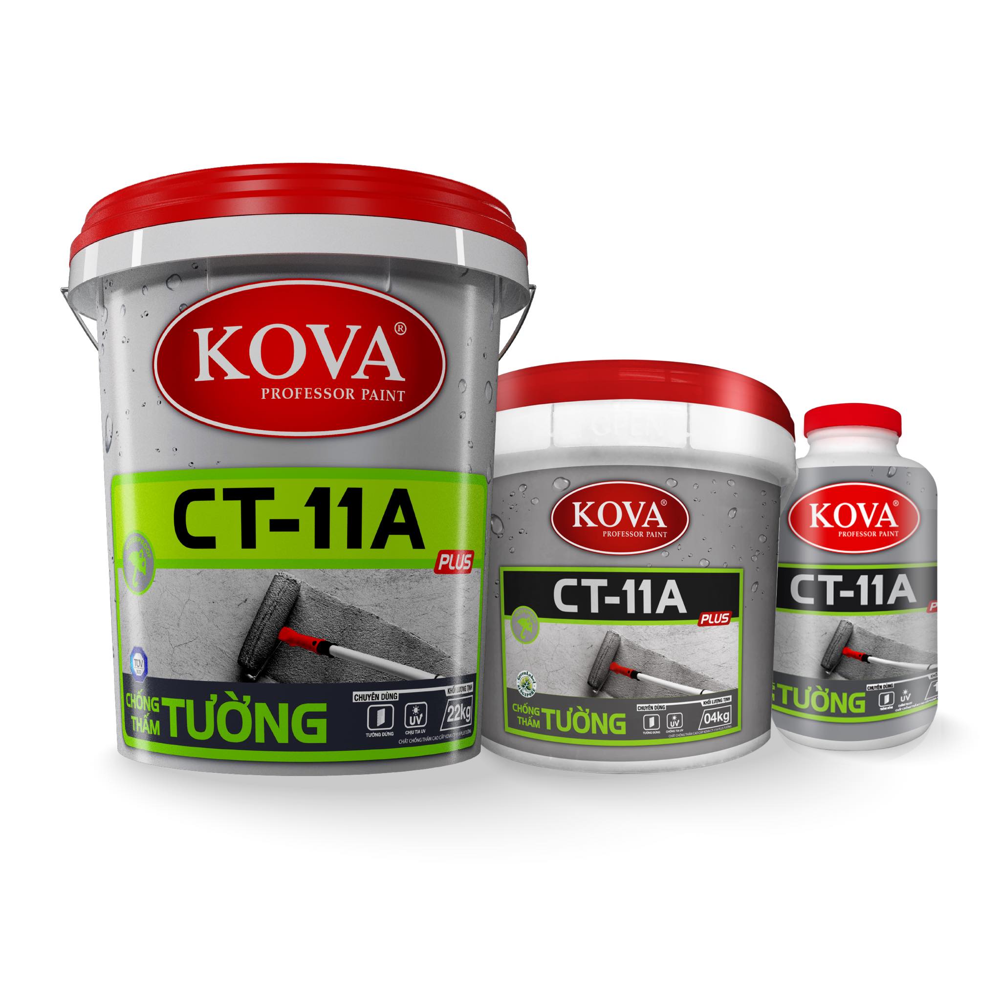 Các loại sơn Kova chống thấm tiêu biểu được lựa chọn nhiều nhất hiện nay như: Sơn chống thấm pha xi măng Kova CT11A, Sơn chống thấm Kova CT11B, CT14, Sơn chịu ẩm Kova SK6…