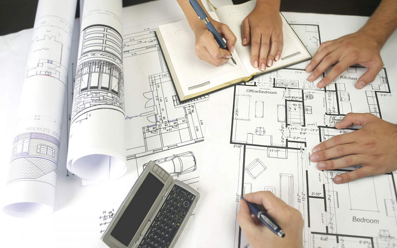 Trong bộ hồ sơ thiết kế kỹ thuật thi công, phần thiết kế kiến trúc sẽ giúp khách hàng nhìn thấy được cách thức bố trí mặt bằng thi công các công trình