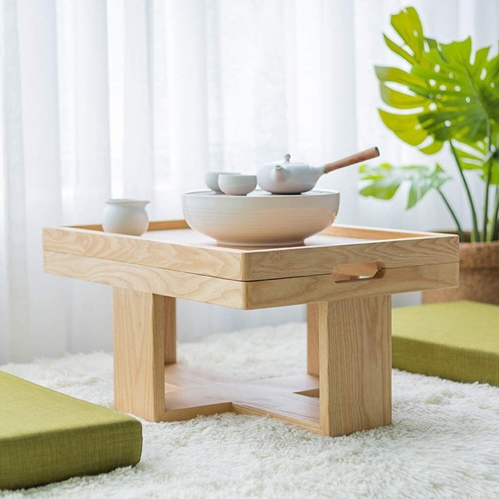 Bàn ghế Nhật gỗ tự nhiên kết hợp nệm cao cấp