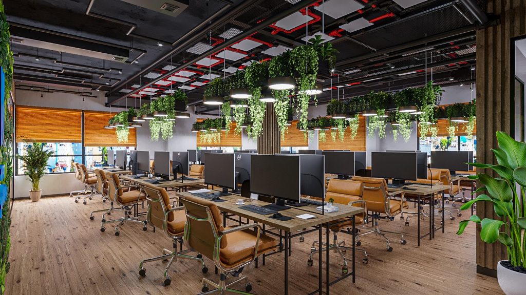Các cây xanh phong thủy truyền thống là lựa chọn không thể thiếu của thiết kế văn phòng 70m2