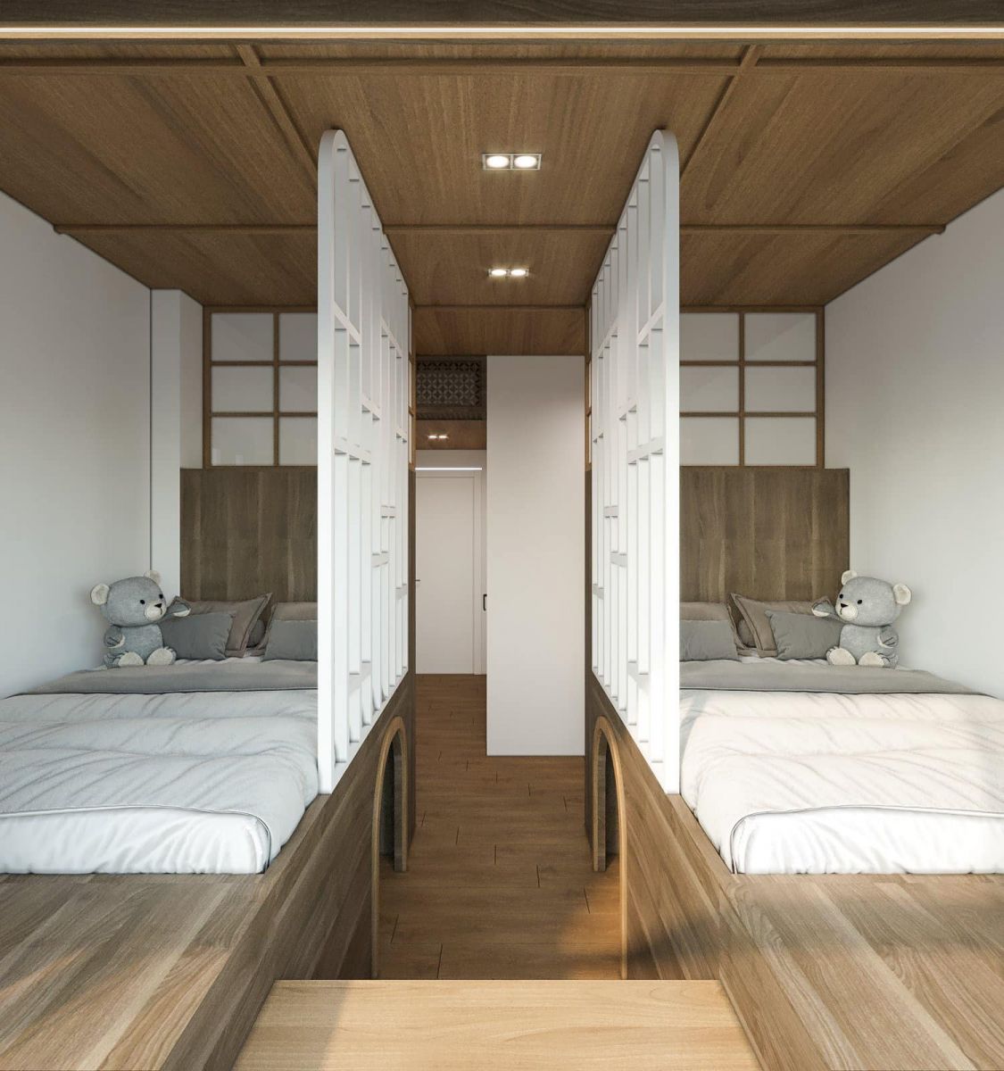 Phòng ngủ mẫu nhà cấp 4 ngang 8m đẹp như chốn nghỉ dưỡng thanh bình 