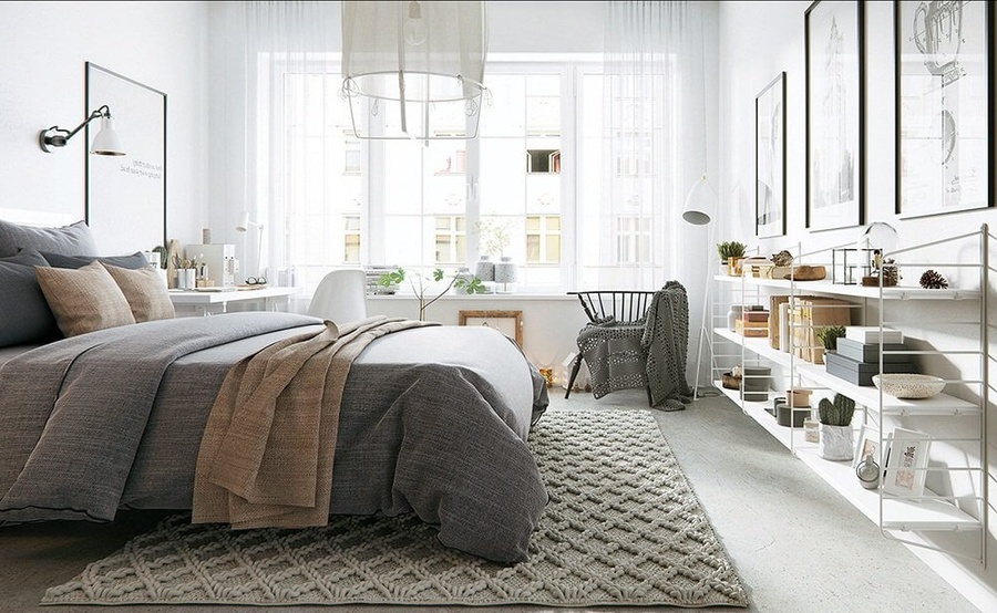 Mẫu thiết kế nội thất căn hộ Vinhomes Grand Park phong cách Scandinavian