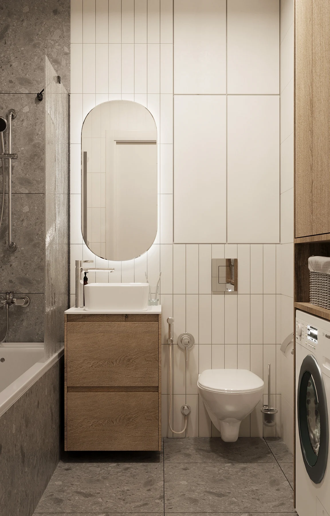 Thiết kế phòng ngủ căn hộ chung cư 57m2 chuẩn phong cách Bắc Âu