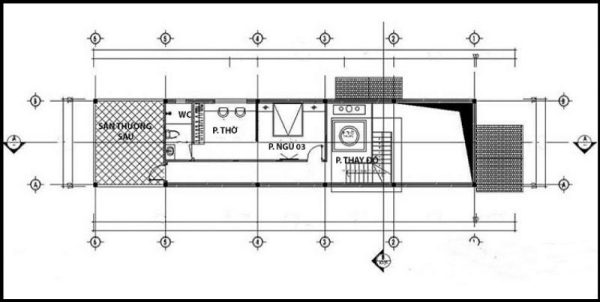 Nhà cấp 4 6x20m 3 phòng ngủ