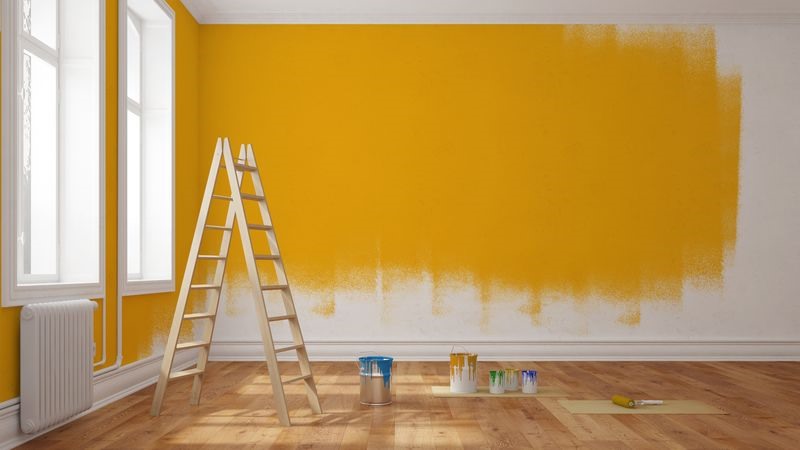 Cách sơn tường cũ đối với tường nhà sơn