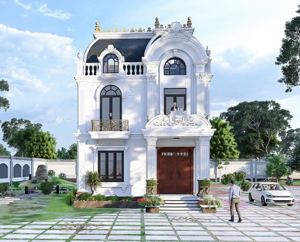 Nhà mái Pháp 2 tầng mansard