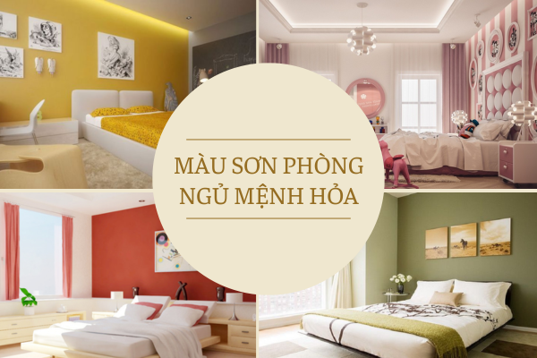 Lựa chọn màu sơn phòng ngủ mệnh hỏa