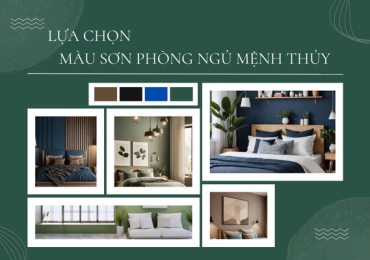 Lựa chọn màu sơn phòng ngủ mệnh Thủy