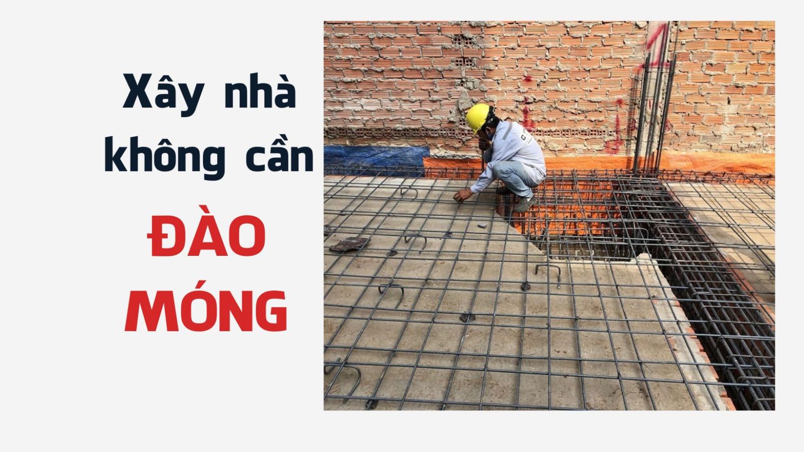 xây nhà không cần đào móng