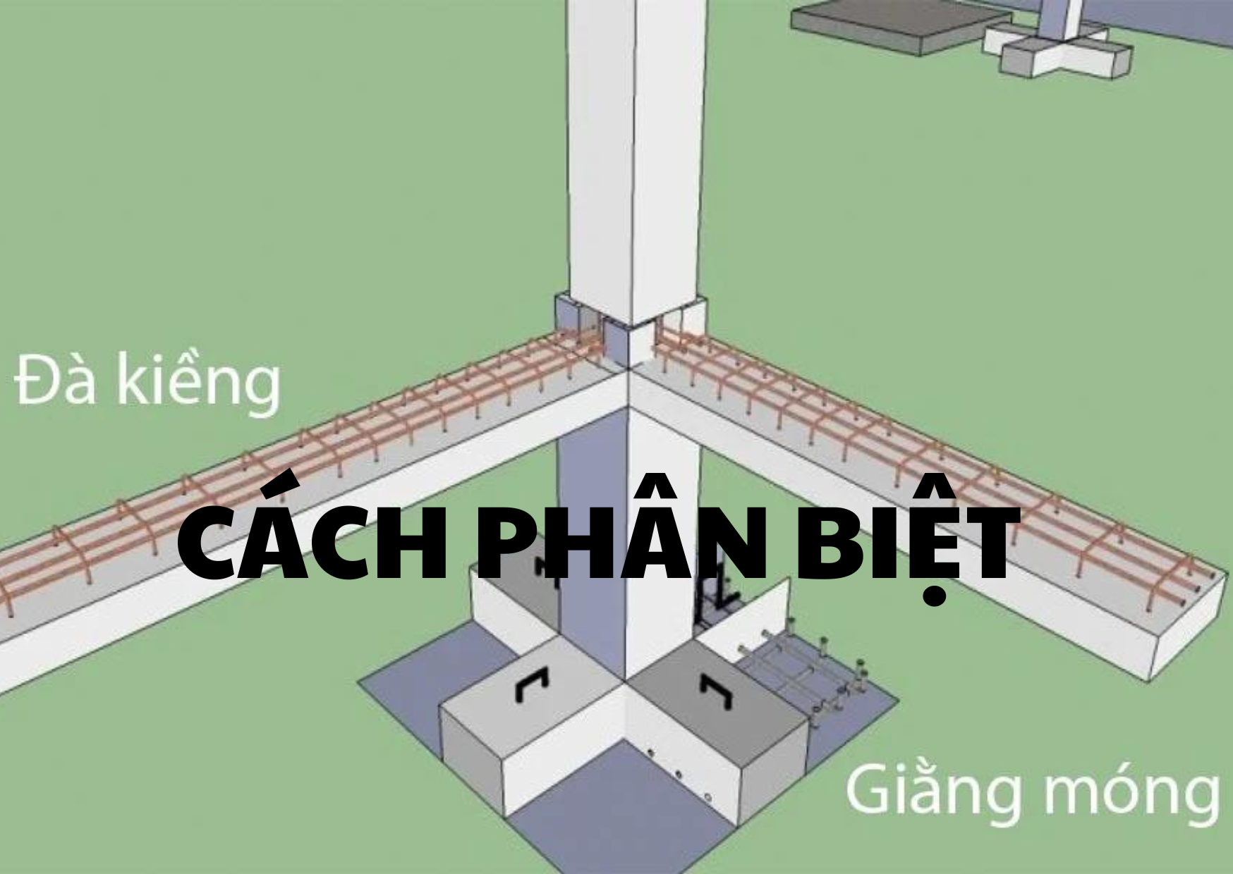 đà kiềng và giằng móng