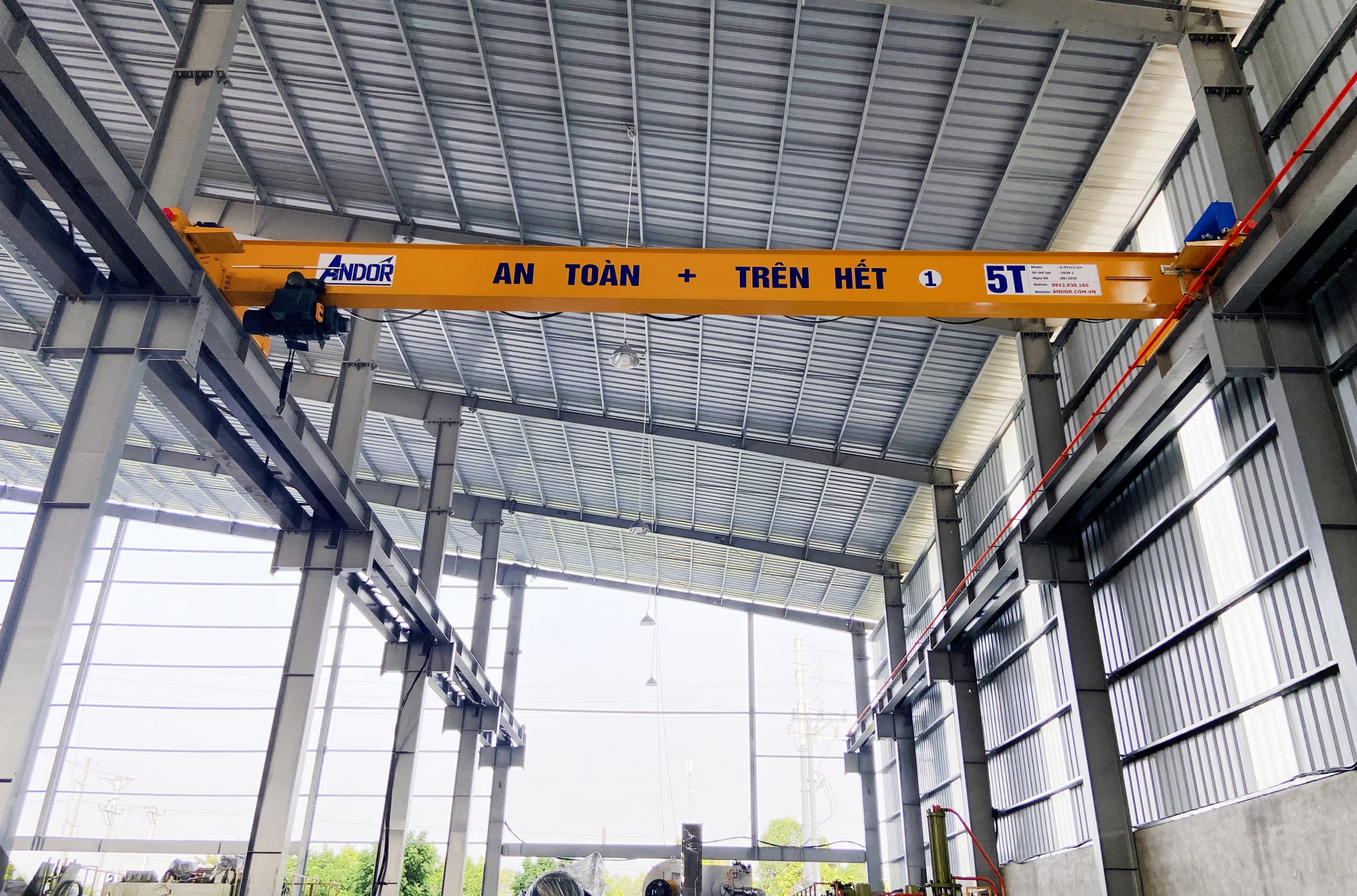 cấu tạo cầu trục nhà xưởng