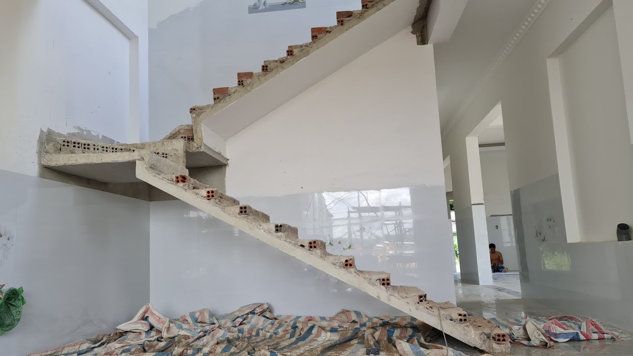 thi công đổ bê tông cầu thang