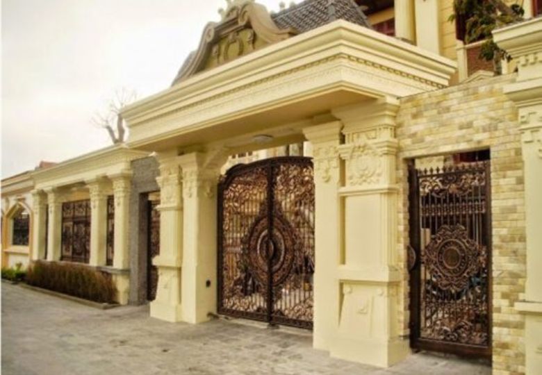 Mái cổng đẹp phong cách Châu Âu
