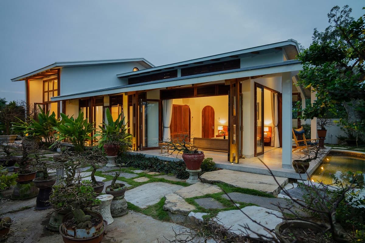 Mẫu nhà vườn đẹp ở nông thôn truyền thống