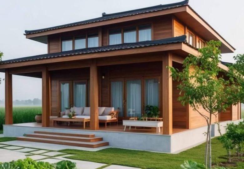 Biệt thự nhà vườn gỗ