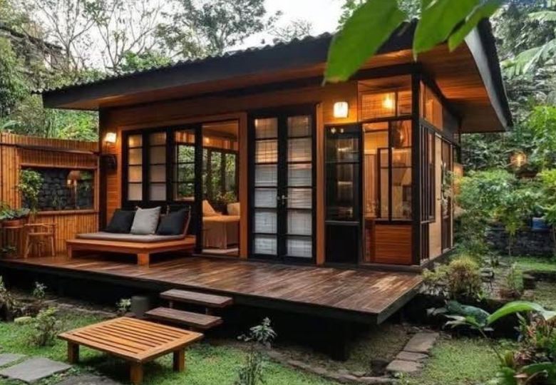 Nhà gỗ kết hợp homestay