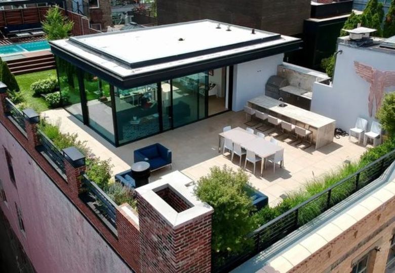 Thiết kế nhà lắp ghép nhỏ gọn, đặt trên sân thượng với kiến trúc sáng tạo và tiện nghi