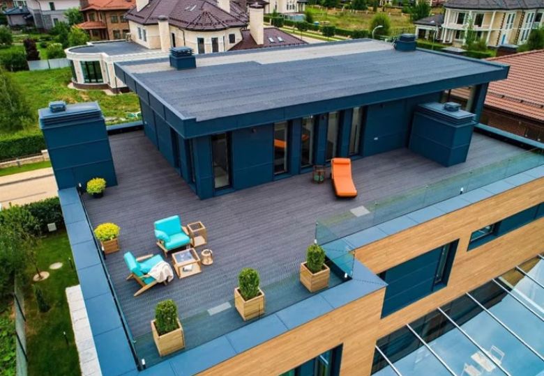 Thiết kế nhà lắp ghép tận dụng tối đa ánh sáng và gió trời trên sân thượng