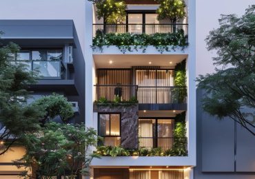 thiết kế mặt tiền nhà phố hướng tây
