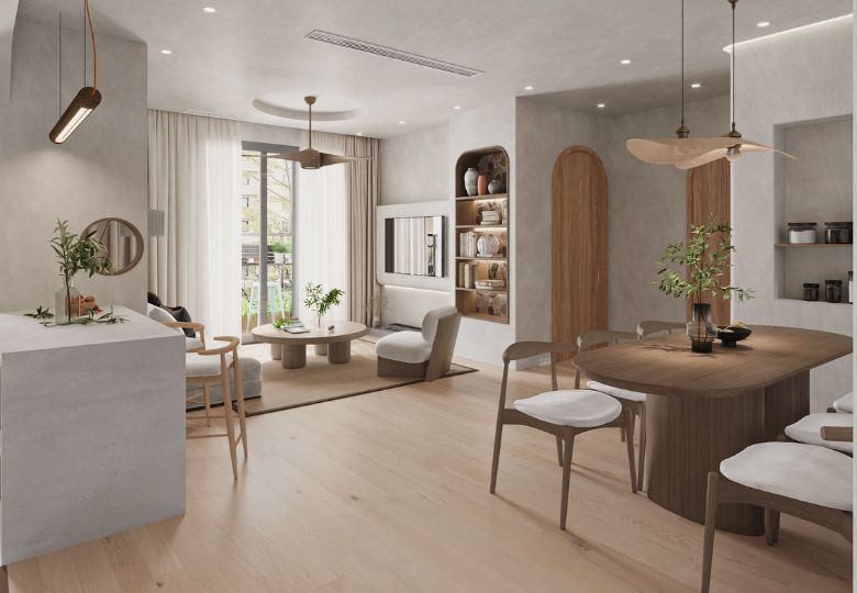 thiết kế nội thất chung cư the charm an hưng