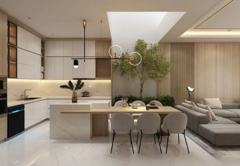 thiết kế nội thất chung cư the charm an hưng
