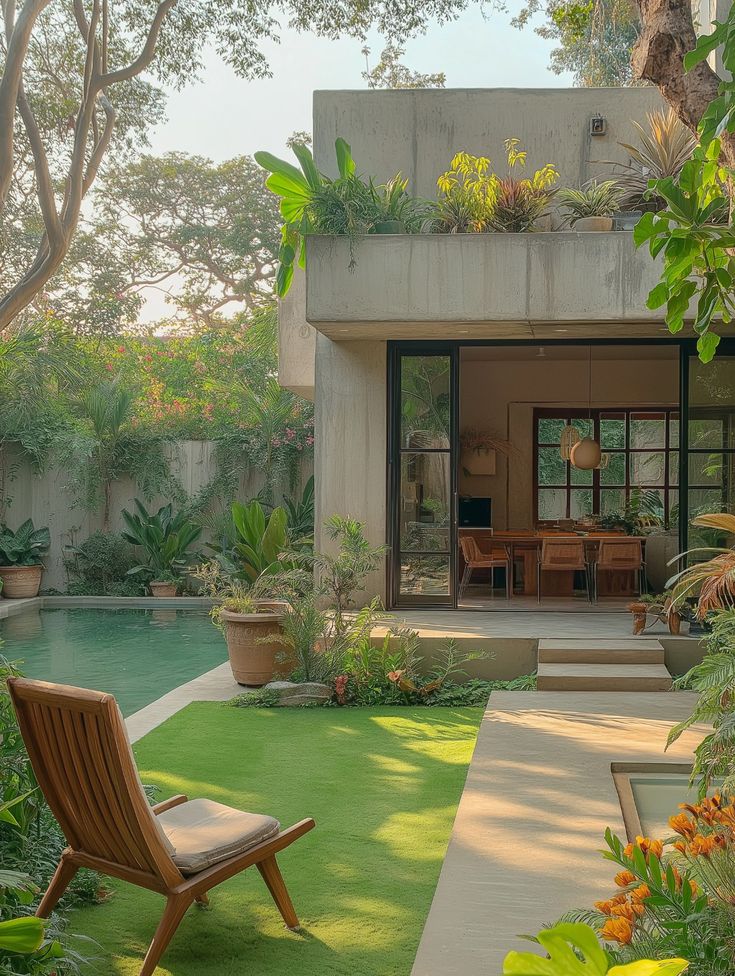 lợi ích thiết kế sân vườn nhà ống