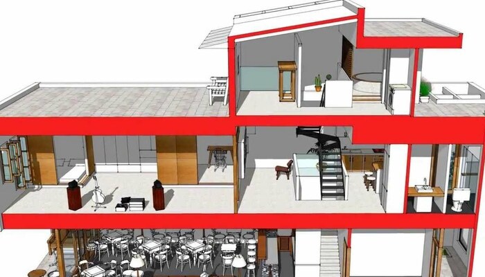 ý tưởng thiết kế tầng tum nhà ở