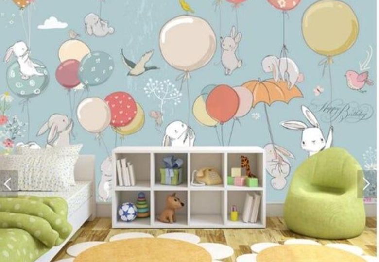 giấy dán tường phòng ngủ trẻ em