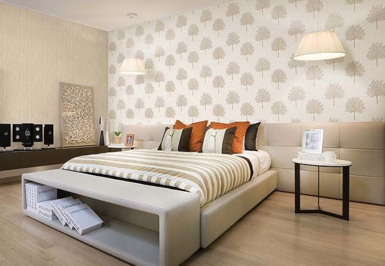 giấy dán tường phòng ngủ vợ chồng