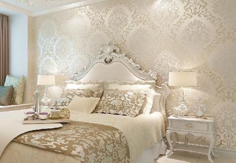 giấy dán tường phòng ngủ vợ chồng