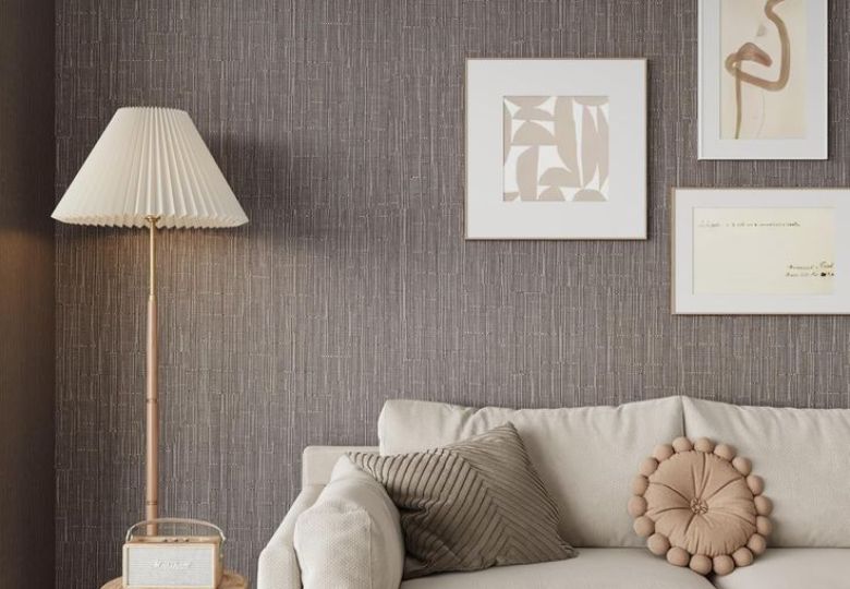 cách phối màu giấy dán tường phòng khách
