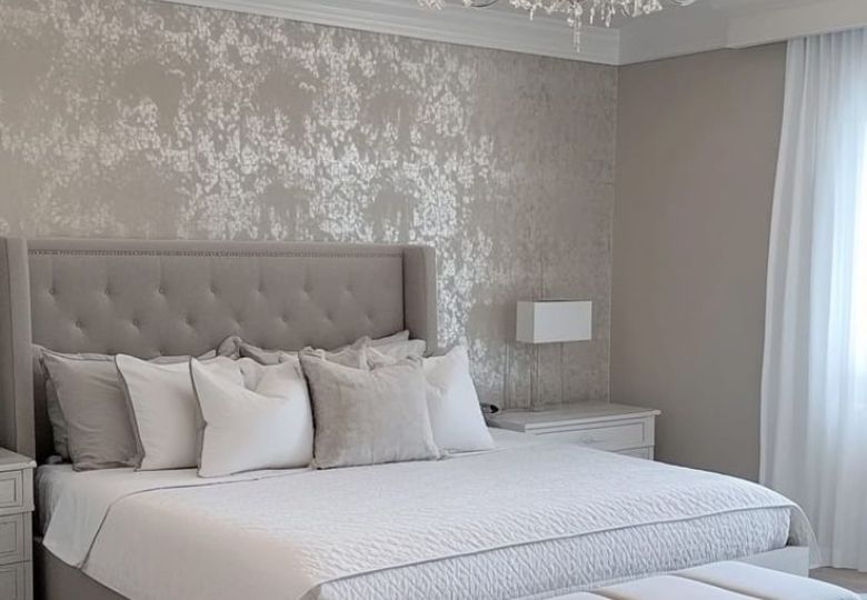 cách phối màu giấy dán tường phòng ngủ