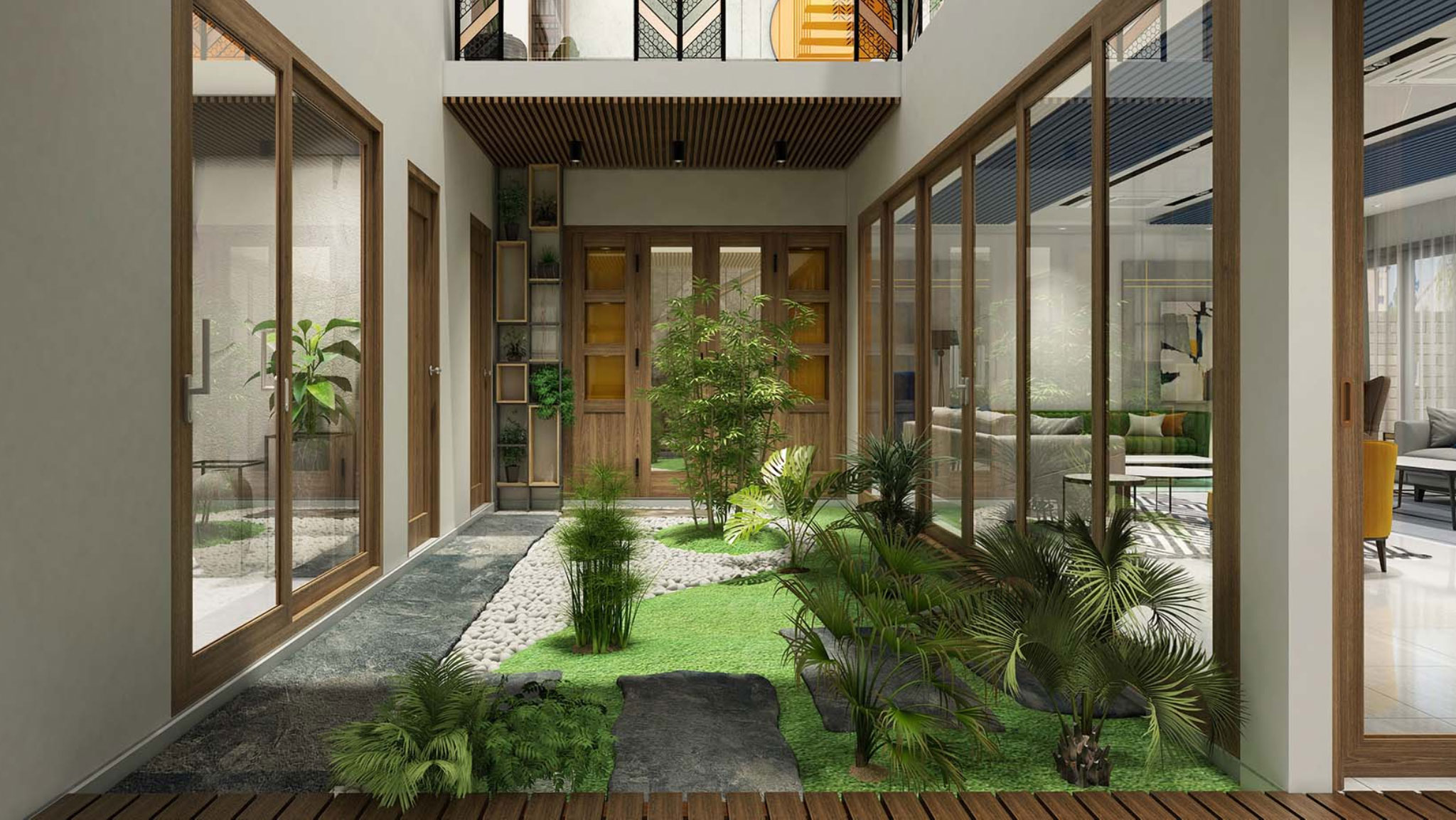 tiểu cảnh giếng trời đẹp