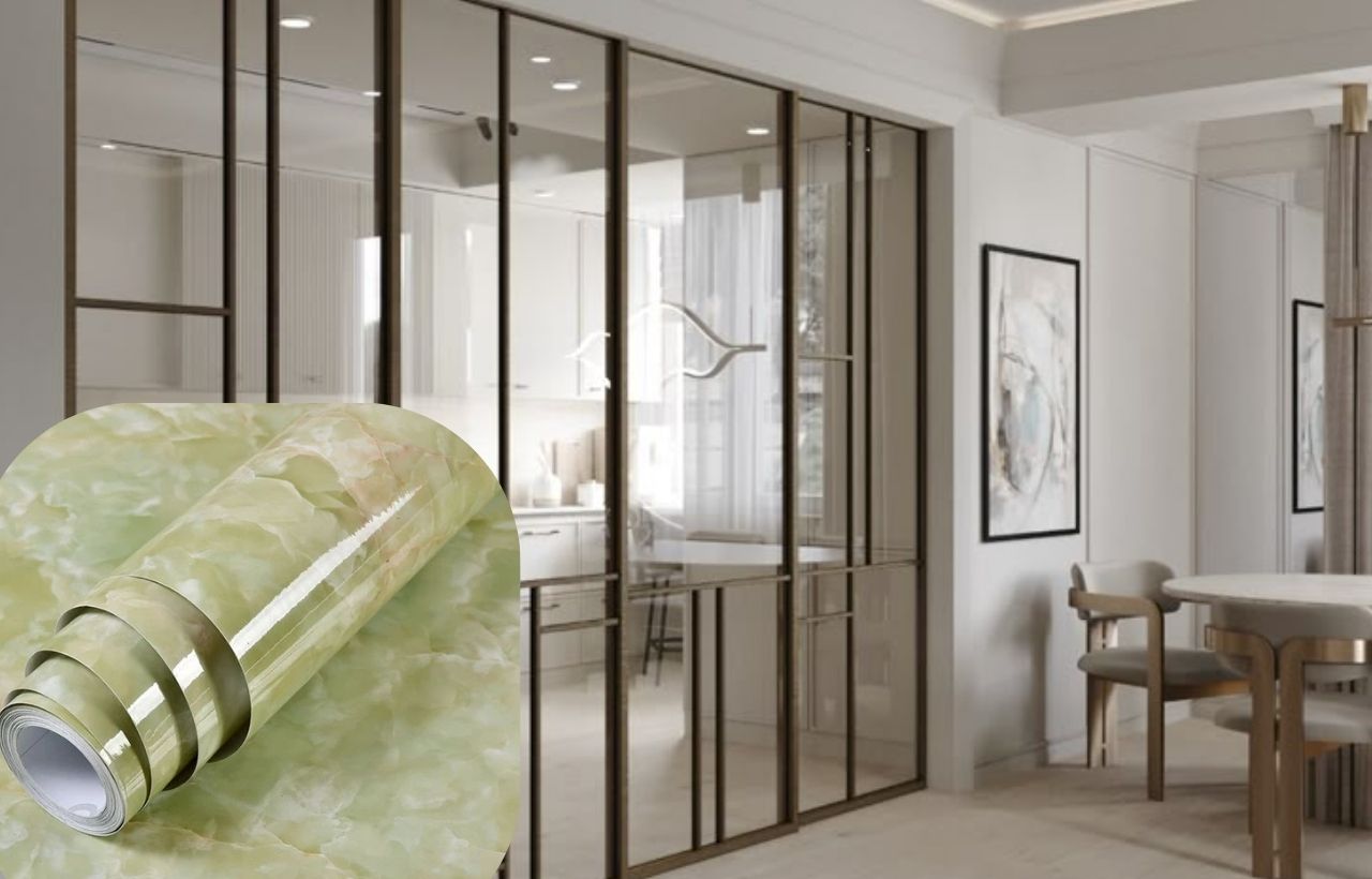 các loại giấy dán tường dán kính