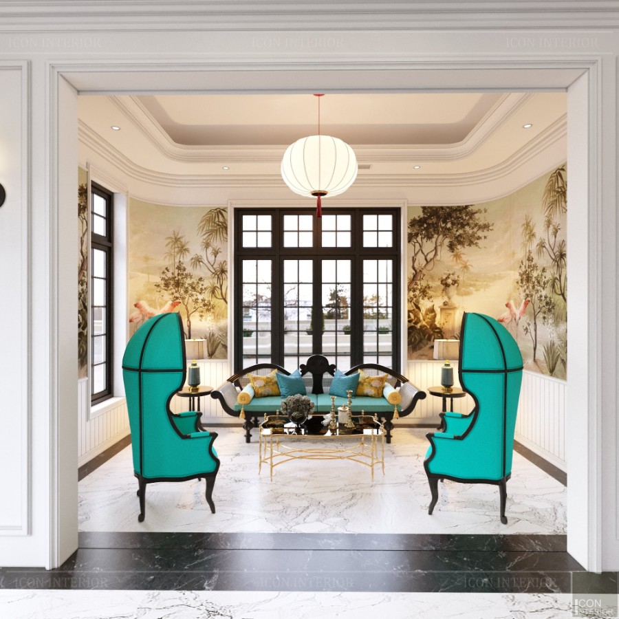 mẫu giấy dán tường indochine