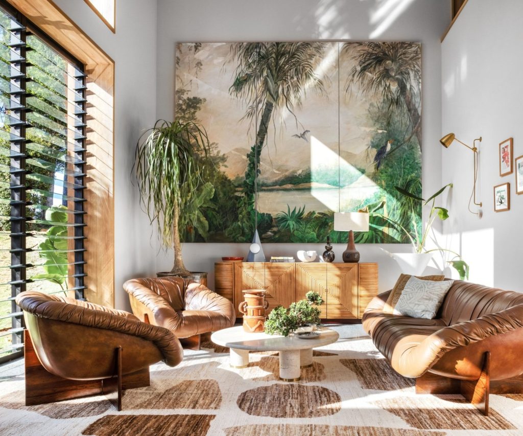 bst giấy dán tường phong cách tropical